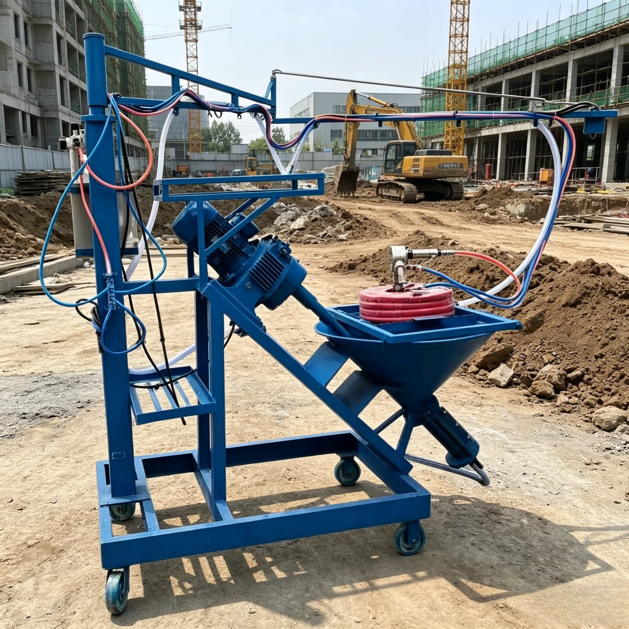 Máquina de Pulverización GRC Personalizada, Máquina de Pulverización de Fibra de Vidrio GRC, Máquina de Pulverización de Mortero GRFC, Rebanadora GRC MS300