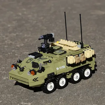 DIY M1126運送士兵裝甲車積木二戰德國士兵軍事裝甲坦克模型組裝積木玩具 10 最佳銷售 樂高二戰德國士兵 - №5