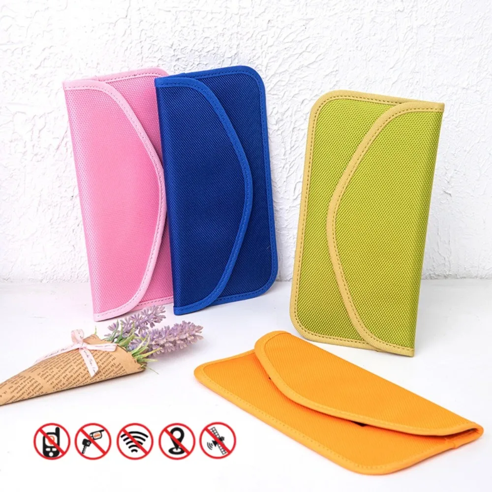 Colorful Car Key Signal Blocker & Phone Bag, RFID Blocking Faraday Cage Fob Pouch for Automotive & Mobile Security
