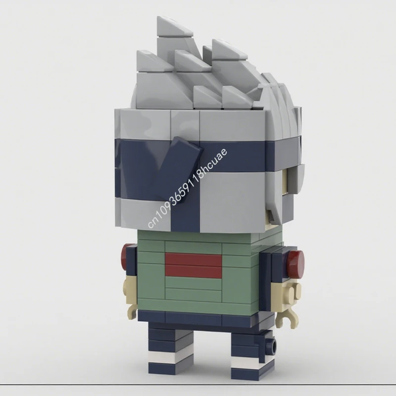 191 elementów MOC Kakashi Hatake Brickheadz Model Klocki Konstrukcyjne Architektura Zabawki Rękodzielnicze DIY Składanie Prezenty Świąteczne