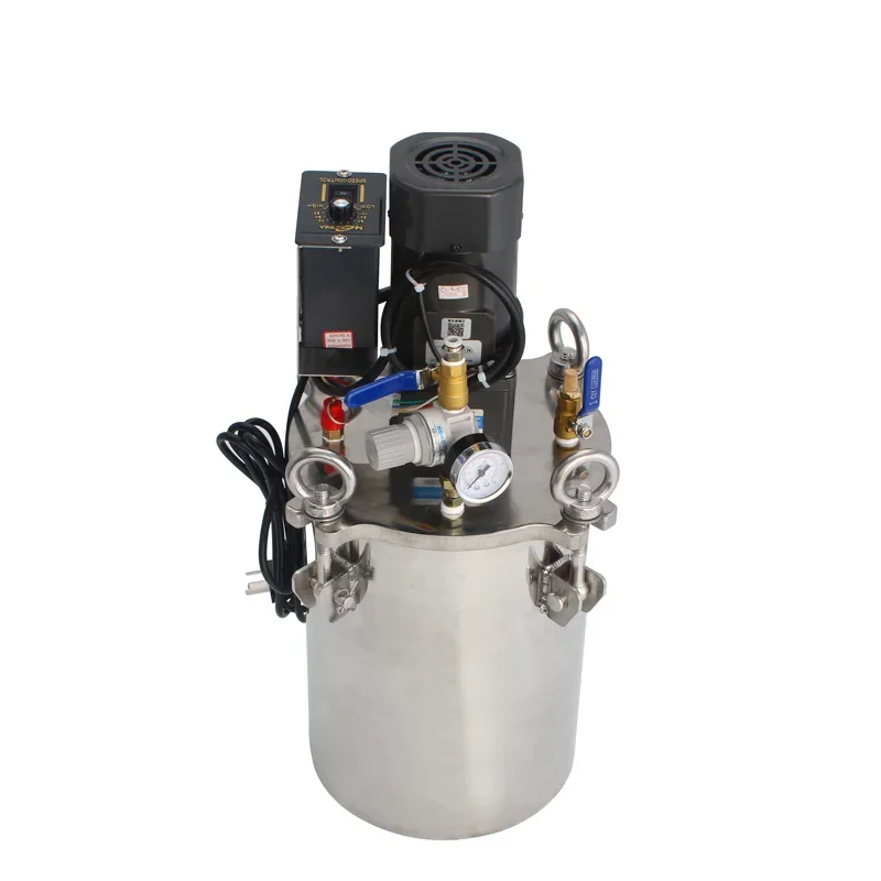 

Acid-resistant spray paint glue pneumatic stirring bucket, carbon steel belt motor automatic stirring pressure tank