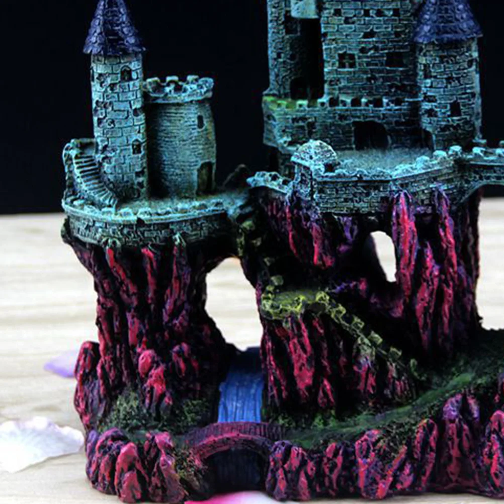 Aquarium Landscaping Castle Resin Simulation Castle Ornament Fish Tank Decoration Aquarium Ornament Fish Tank Decoration