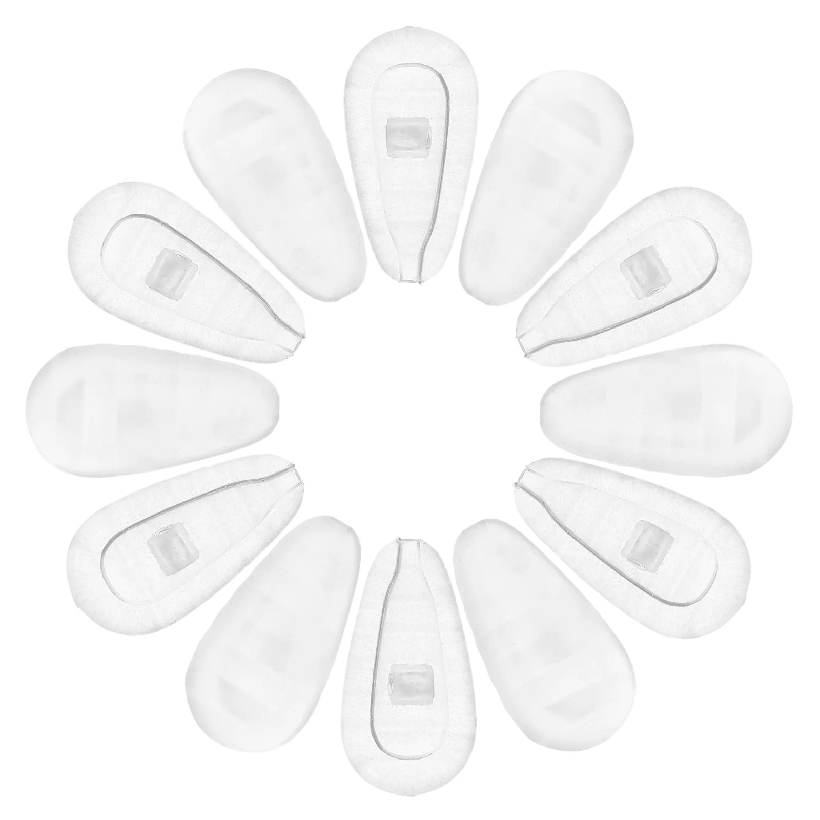 

50Pcs Soft Silicone Non-Slip Nose Pads for Eyeglasses Sunglasses Long-Lasting Comfortable Wear Anti-Slip Design