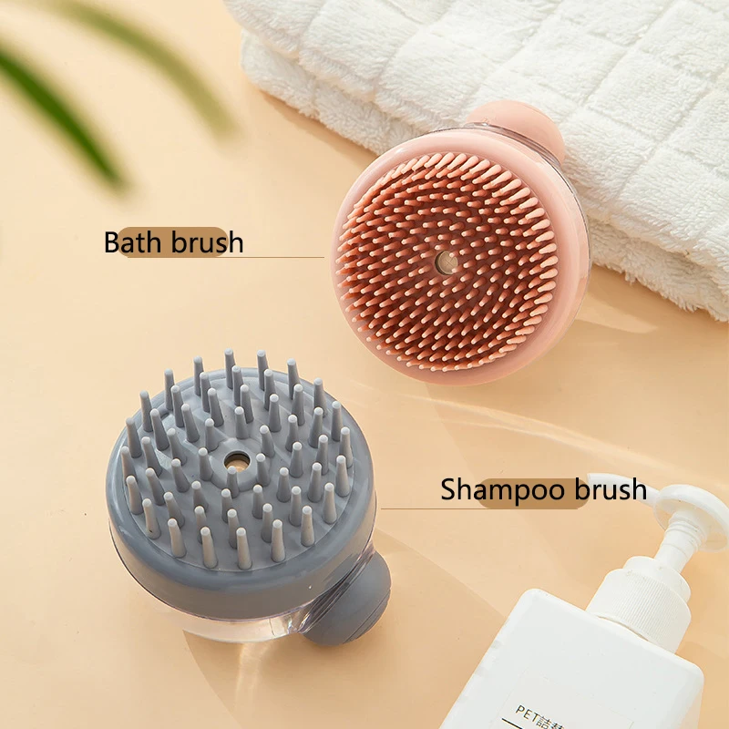 2024 New Silicone Bath Brush/Shampoo Brush,Cleaning Mud Dirt and Massaging the Head, Multifunctional Shower Brush Bathing Tools