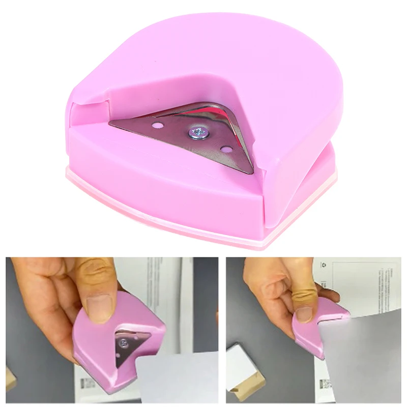 1 PC New Mini Corner Trimmer Corner Durable Rounder Punch R4 DIY Paper Cutter pink  High Quality