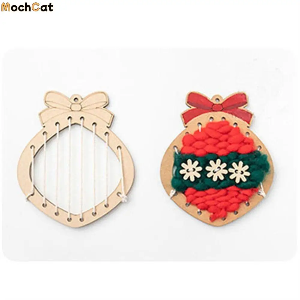 

Mini Christmas Trees Kindergarten Toys Table Ornaments Christmas Bells Christmas Wool Tree DIY Assembly Christmas Stocking