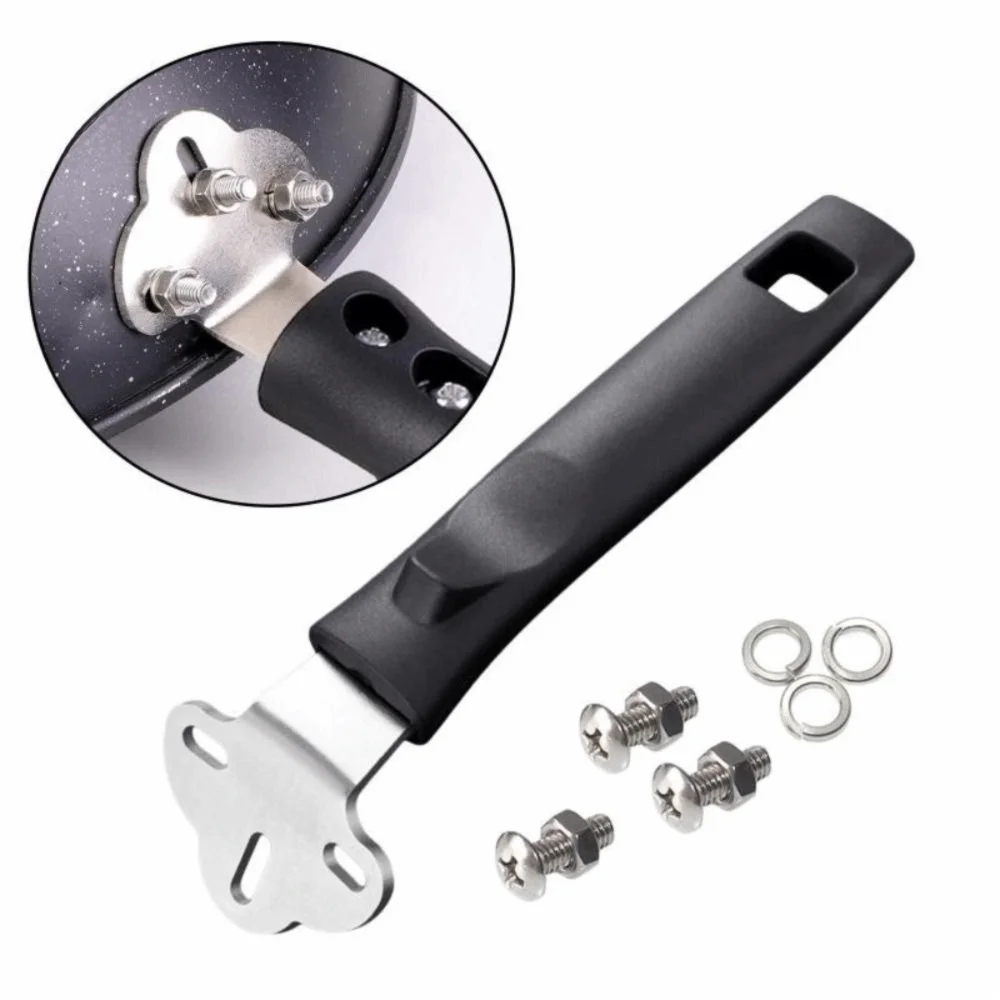 

Universal Cookware Pot Handle Detachable with Screws Pan Handle Replacement Anti-Scalding Pot Handle for Fry Kitchen Cookware