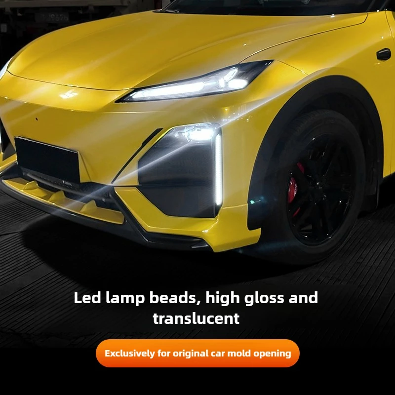 For Changan Deepal S07/S7 Car Led Daytime Running Light Double Flash Yellow Turn Singal White DRL Start Up Dynamic Red Light