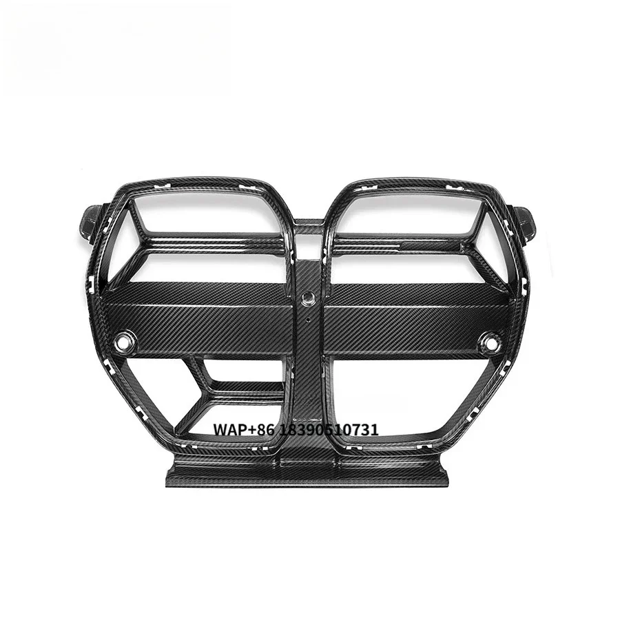 

M3 M4 G80 G82 CSL Style With ACC Good Quality Auto Car Parts Carbon Fiber Mesh Grill Front Center Bumper Grille