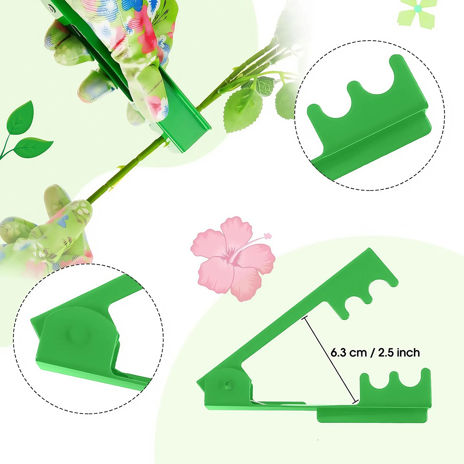 1 قطعة أداة إزالة شوكة متجرد الورد أوراق نتوءات كماشة حديقة الحرفية لباقات الزفاف صنع لوازم ترتيب الزهور #2