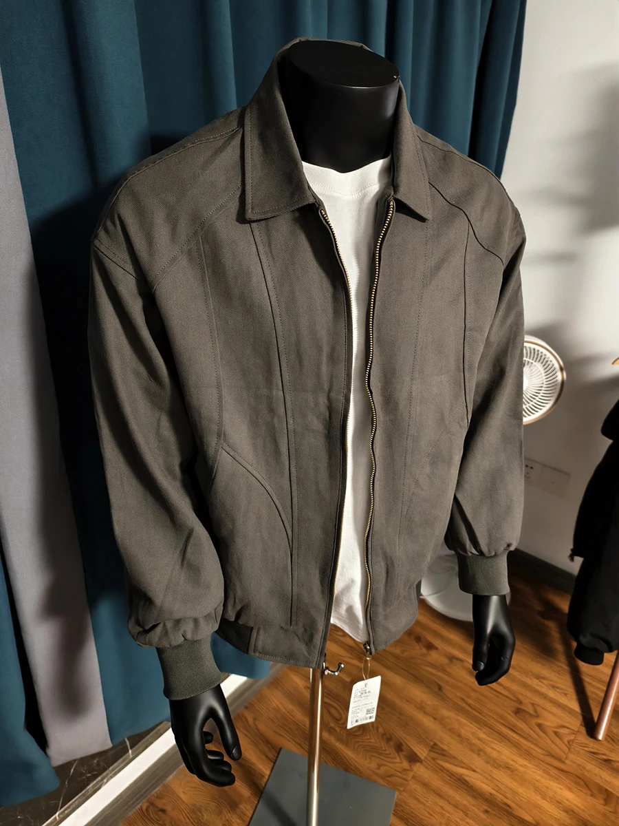 

Мужская бейсбольная куртка Deep ey Detroit, весенне-осенняя, в американском уличном стиле, Cleanfit, рабочая одежда, свободный крой, полиэстер