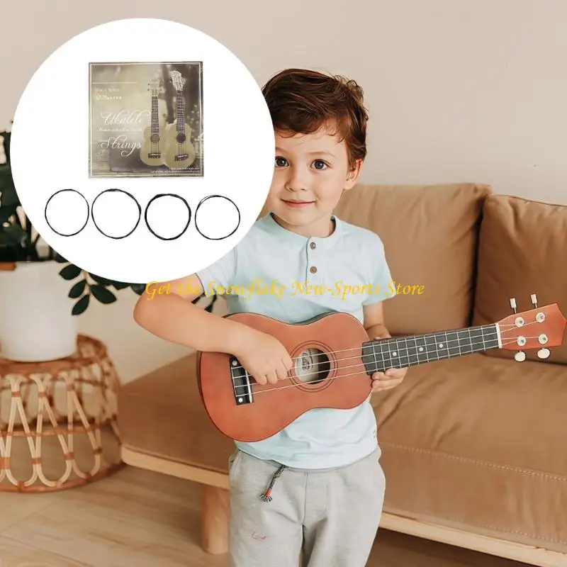 Elastische E56D-Nylonsaiten, perfekt für Ukulele, liefern klare, warme Töne und lang anhaltende Leistungen bei einfacher