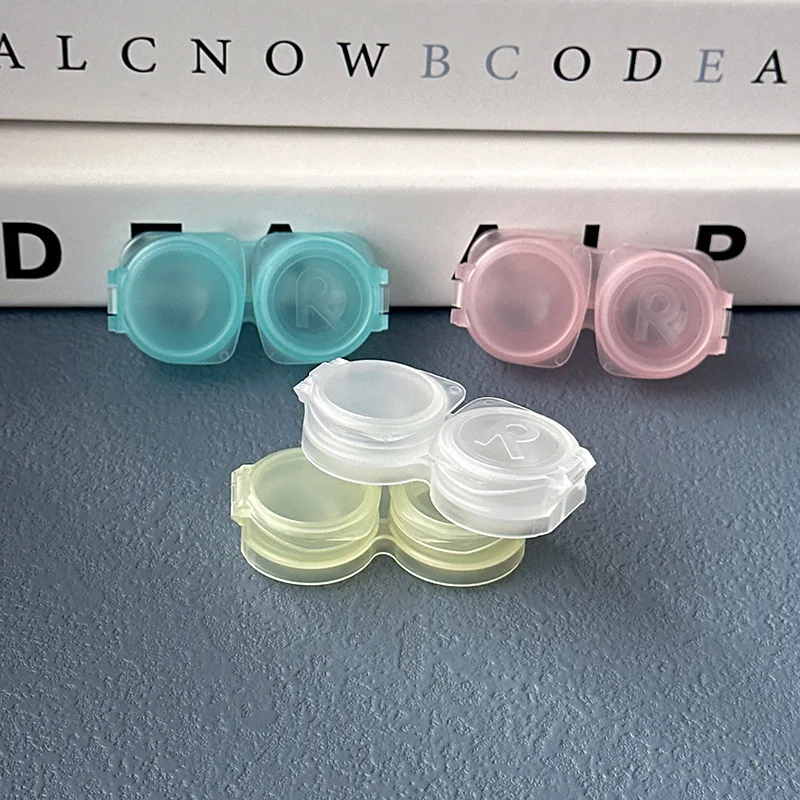 1Pcs Mini Portable Contact Lens Case Eyes Contacts Care Container Box Contact Lenses Storage Box Clear Colored Contact Lens Box - Image 6
