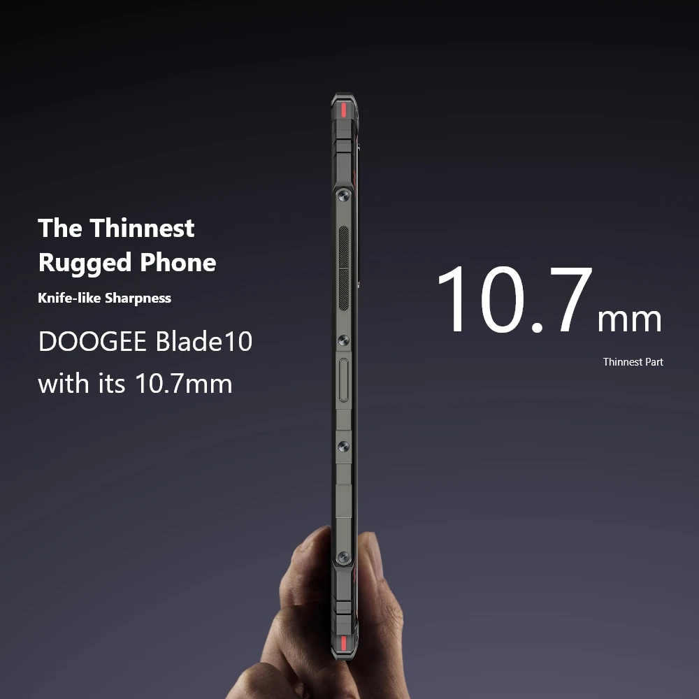 World Premiere DOOGEE Blade10 Rugged Phone 6.56" 90Hz IPS Display 4GB+128GB Octa Core 5150mAh Android 14 Face Unlock Ultra Thin