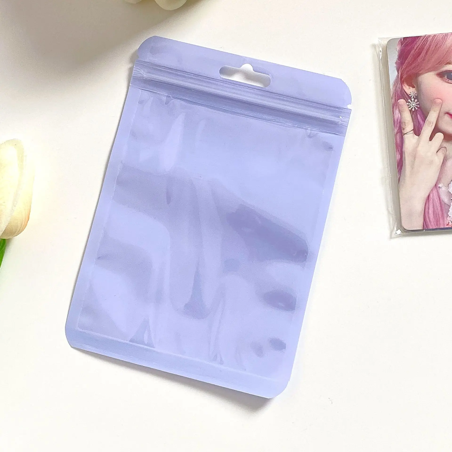 Colorido Selagem Sacos Coloridos, Papelaria Gift Storage Bag, Small Card Packaging Pouches, Grosso, 10Pcs