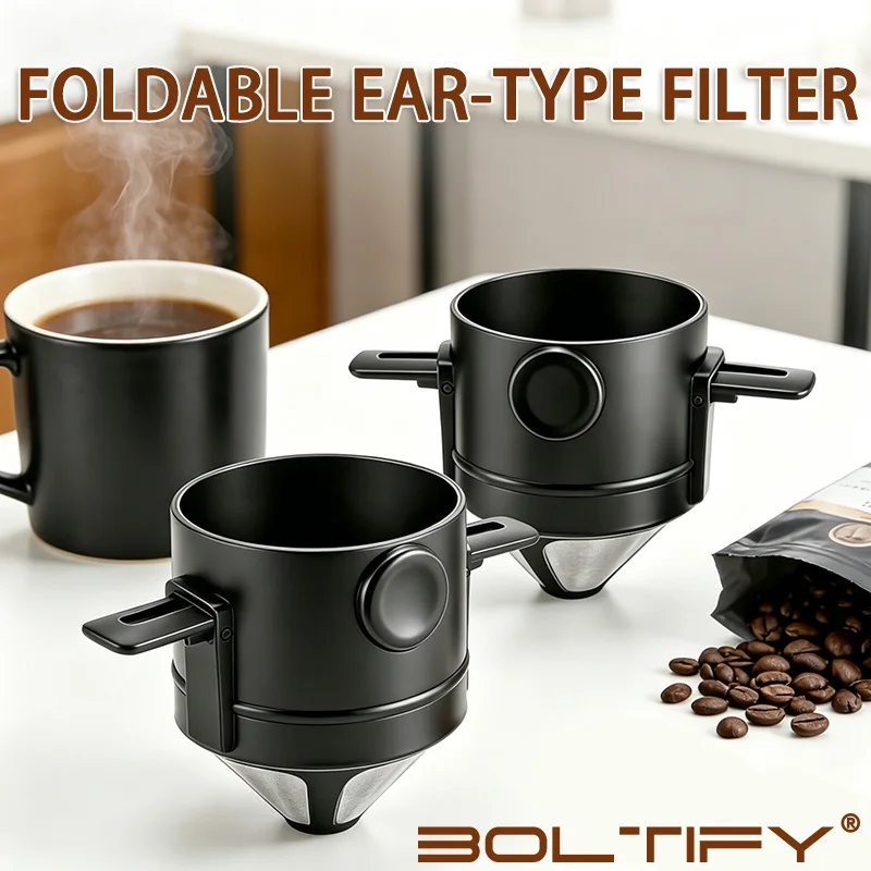 2026 1PC Reusable Coffee Filter Cup Pour Over Coffee Maker Filter Mini Collapsible Paperless Coffee Dripper For Travel Camping