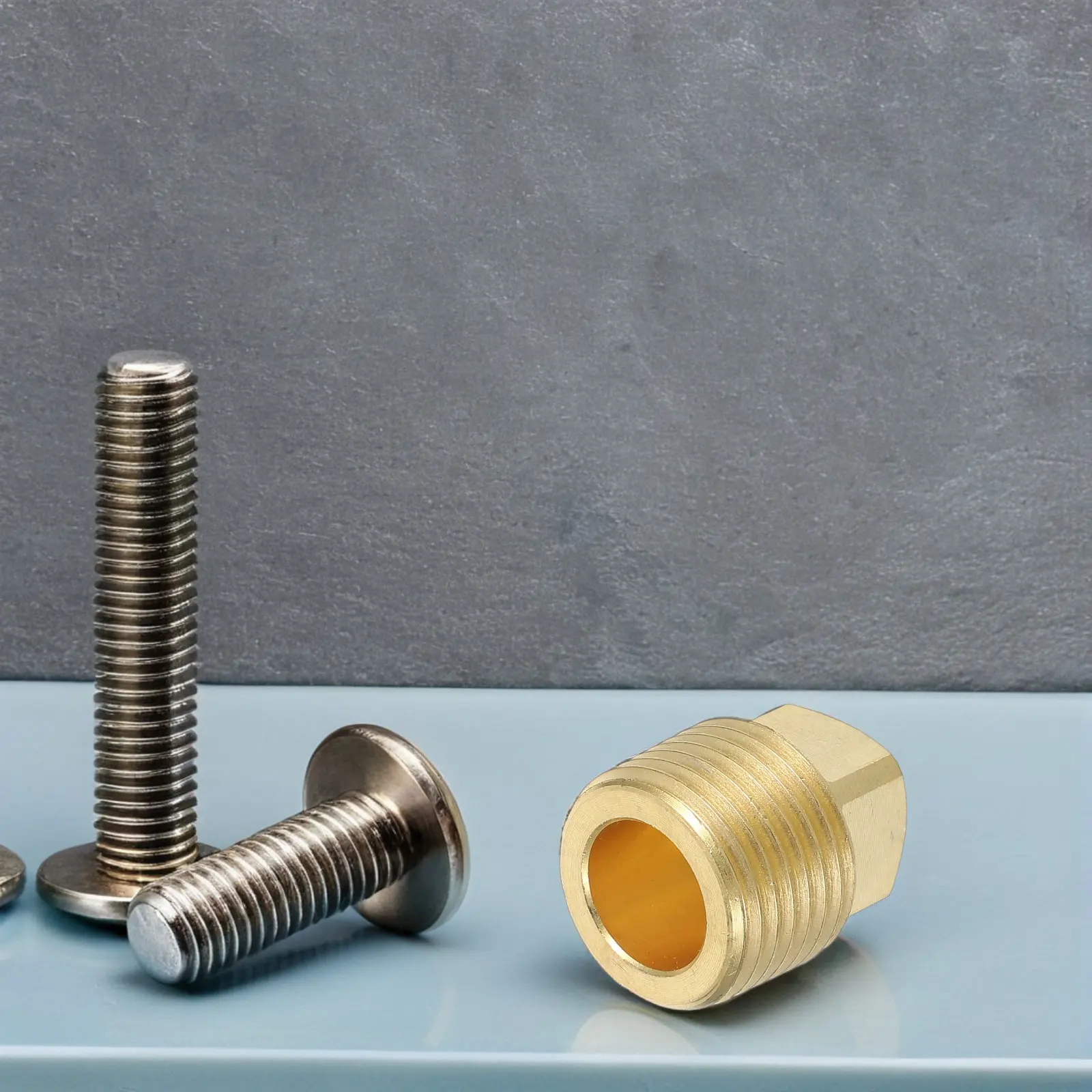 Brass Boat Drain Plug Threaded Seal Marine Garboard Drain Plug Flare Tube Fitting Spare for Hulls Standard Plugs for Boats