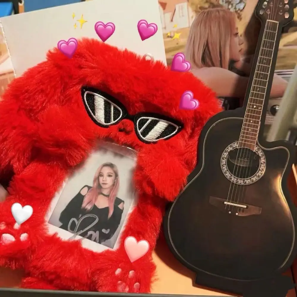 

Cute Photocard Case Student Card Holder Bag Keychain Fox Photocard Case Idol Photos Protective Cover Cartoon