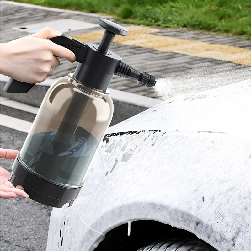 Car Wash Foam Sprayer 2L Hand Pump Pneumatic Foam Cannon Snow Foam Spray Bottle for Auto Home Cleaning Tools Wash Accessories