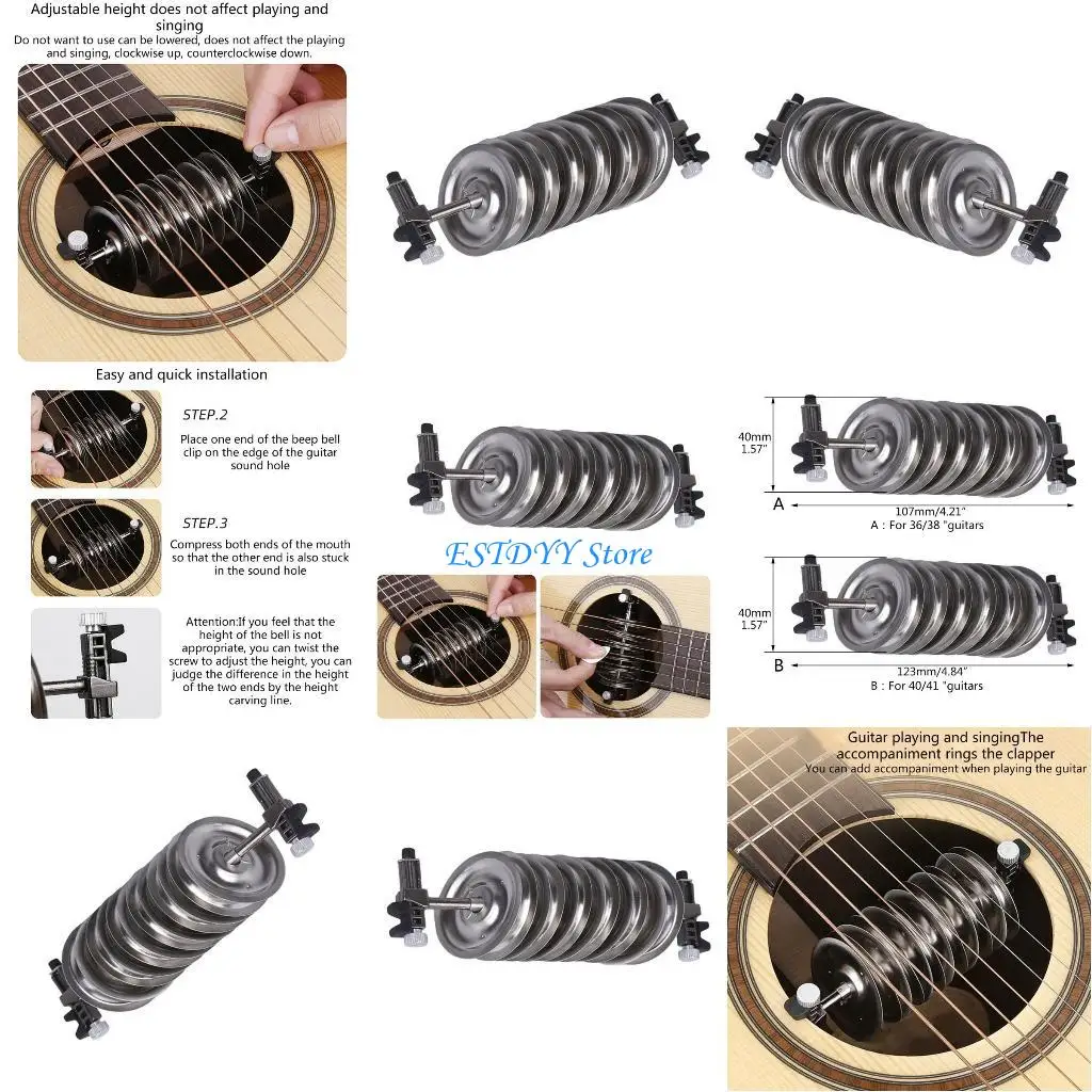 

G6DE Guitar Accompaniment Rattle Guitar Humidifiers Soundhole Guitar Sound Hole Part