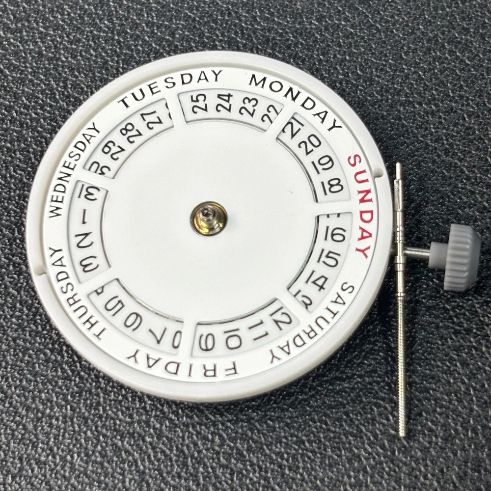 Miyota 8285 Automatic Mechanical Movement 21 Jewels Mod Day-Date Watch Mechanism with Week at 12:00/Date at 3:00 O'clock 8285