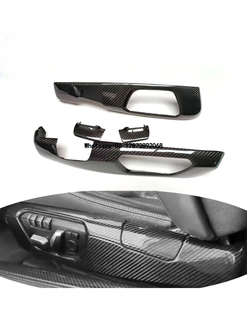 

Suitable for F30 F20 F22 F36 F80 F82 M3 M4 Dry Carbon Fiber Seat Side Trim Panels