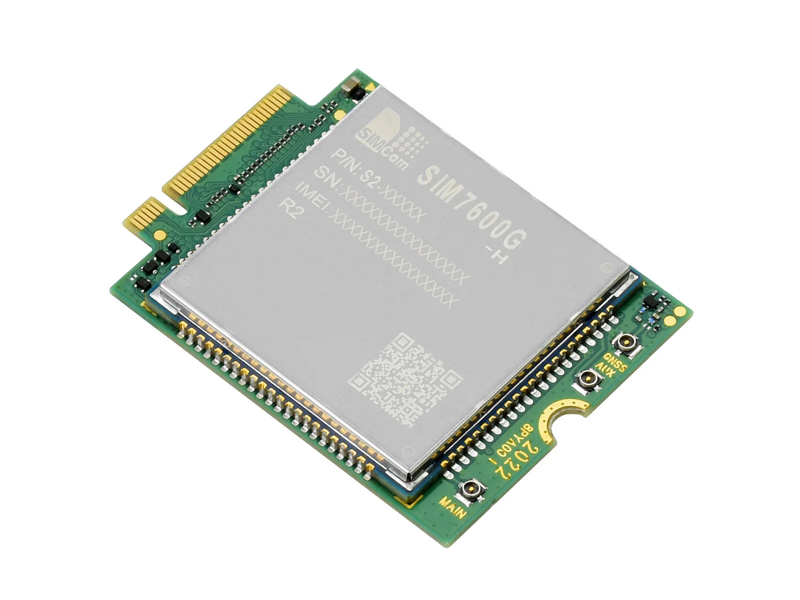 

Waveshare SIM7600G-H-M.2 SIMCom Original 4G LTE Cat-4 Module, Global Coverage, GNSS, M.2 Connector, 850, 900, 1800, 1900MHz