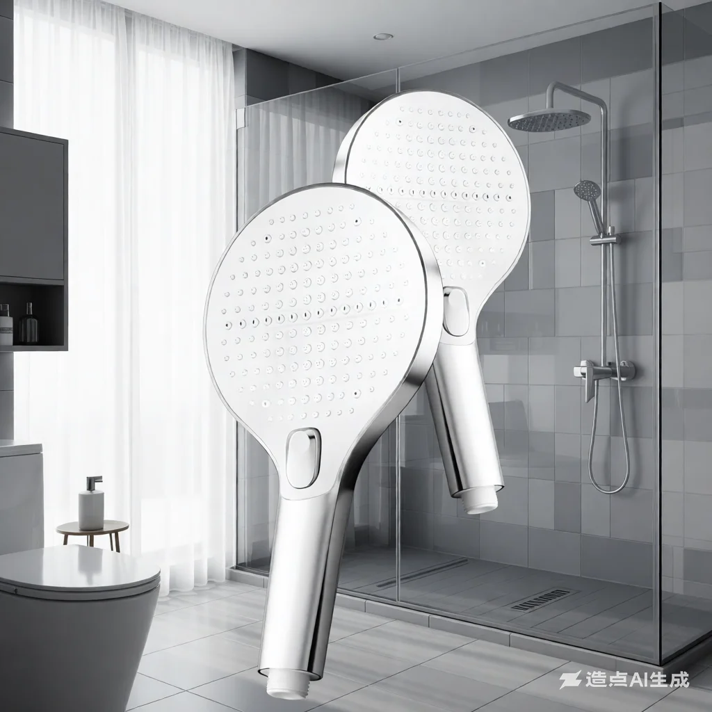 

Pressurized shower head, household bathroom rain shower, bathing water heater handheld shower head