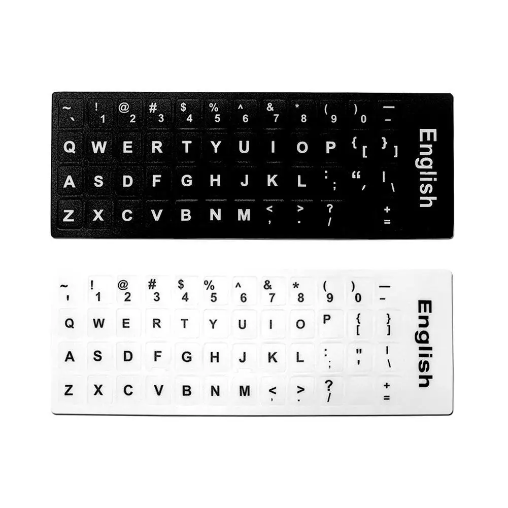 English Frosted Keyboard Stickers Laptop Letter Stickers Frosted Film Protective Stickers Keyboard