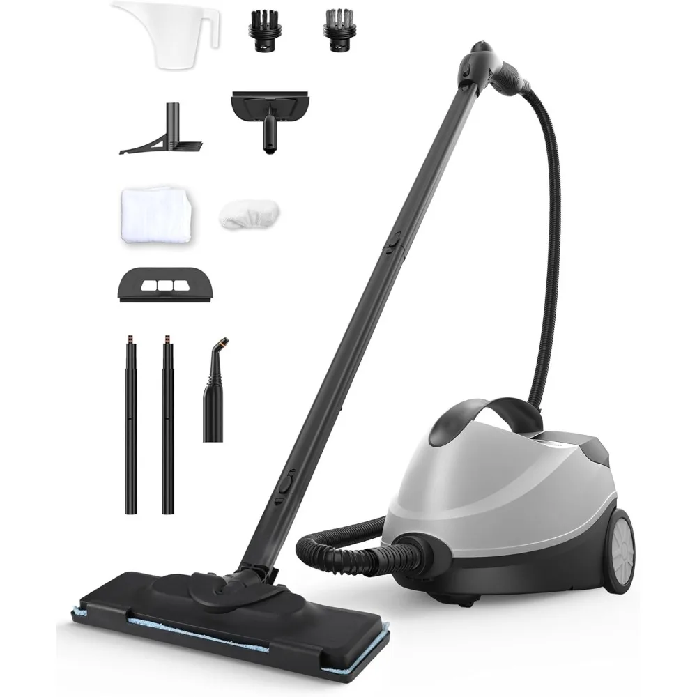 

Steam Cleaner, Fast 50S Heat-Up Refill Anytime, Powerful Multipurpose Steamer Mop for Home Ues, Portable Heavy Duty Steamer