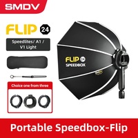 SMDV Flip 20 24 28 Quickly Release Parabolic Out Door Softbox for A1 Godox V1 AD100PRO V860II AD200 AD200PRO Flash Soft box