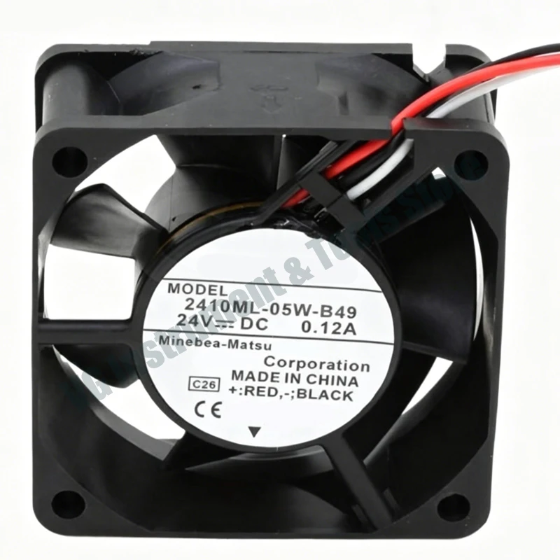 Neu für 60-mm-24-V-Lüfter für NMB 2410ML-05W-B49 6CM 6025 DC 0,12 A, effiziente Axialkühlung, effiziente Wärmeableitung – Detail 1