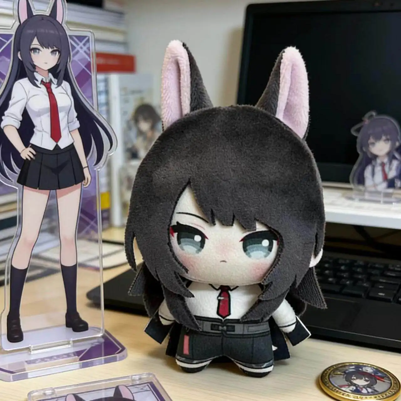 

10cm Anime Arknights Yahata Umiri Plushie Anime Yahata Umiri Stuffed Plush Doll Toys Pendants Keychain Fans Birthday Xmas Gifts