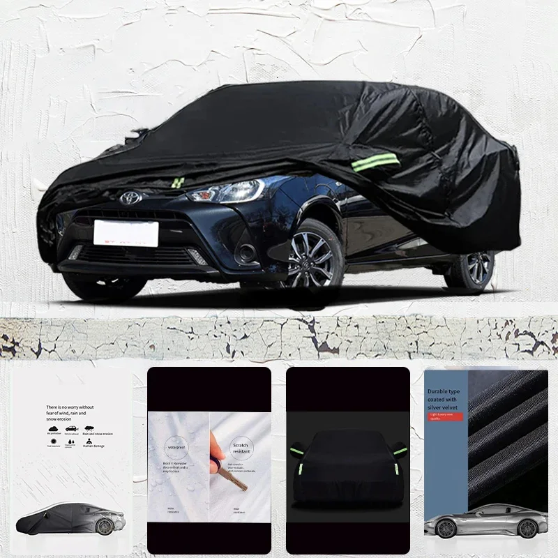 

For-Toyota-YARIS-L-Anti-UV-Sun-Shade-Rain-Snow-Resistant-Black-Cover-Dustproof-Car-umbrella