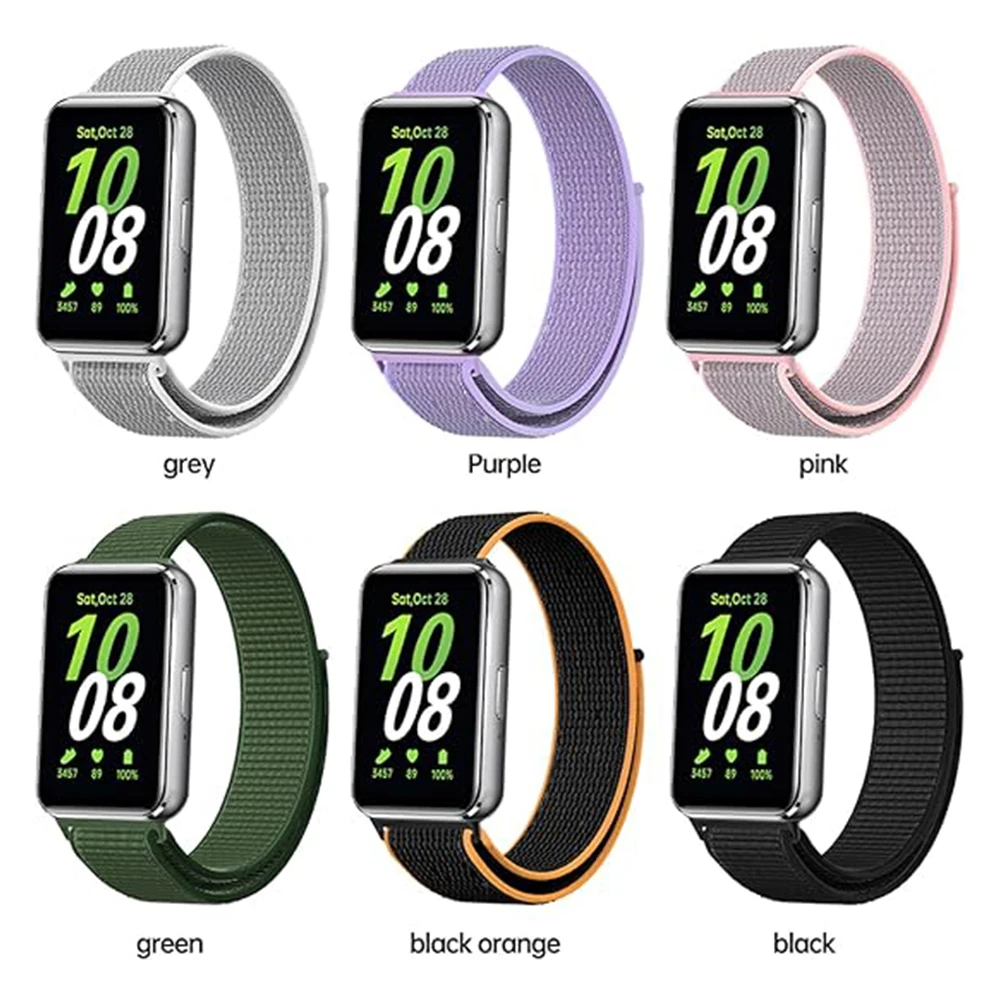حزام نايلون متوافق مع Samsung Galaxy FIT3، أحزمة اللياقة البدنية الرياضية لهاتف Samsung Galaxy FIT 3 للنساء والرجال