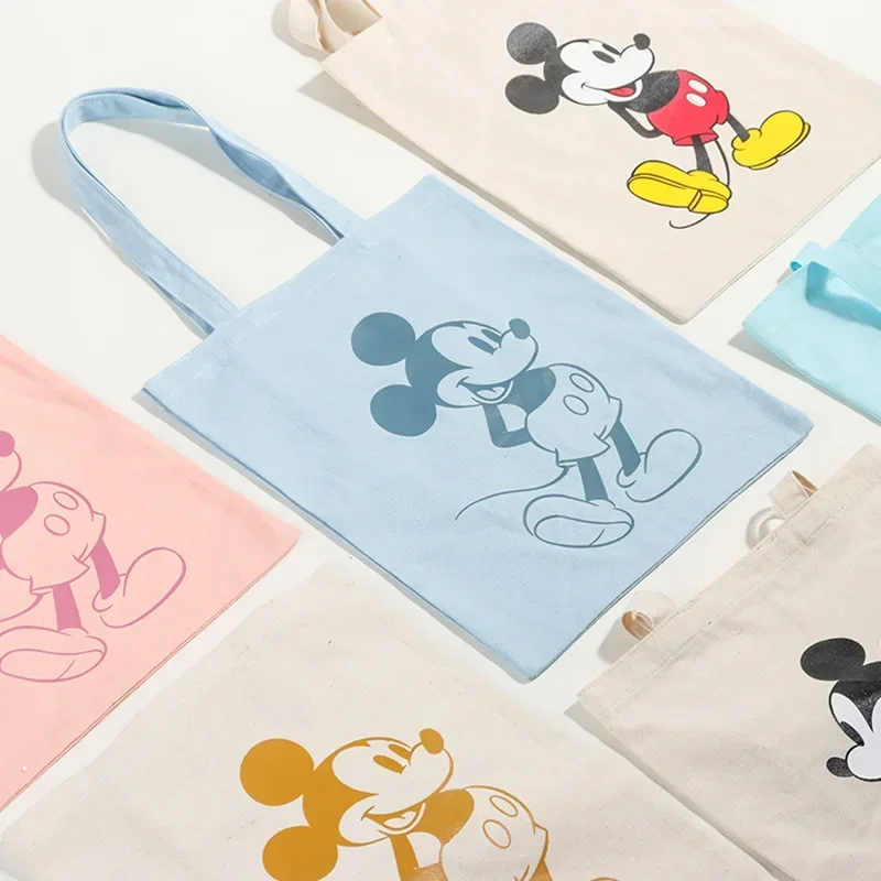 Disney Purses and Handbags Fashionable Shopping Pouch Mickey Tote Bags for Women Shoulder Bag Canvas Anime Case Cute Wallet