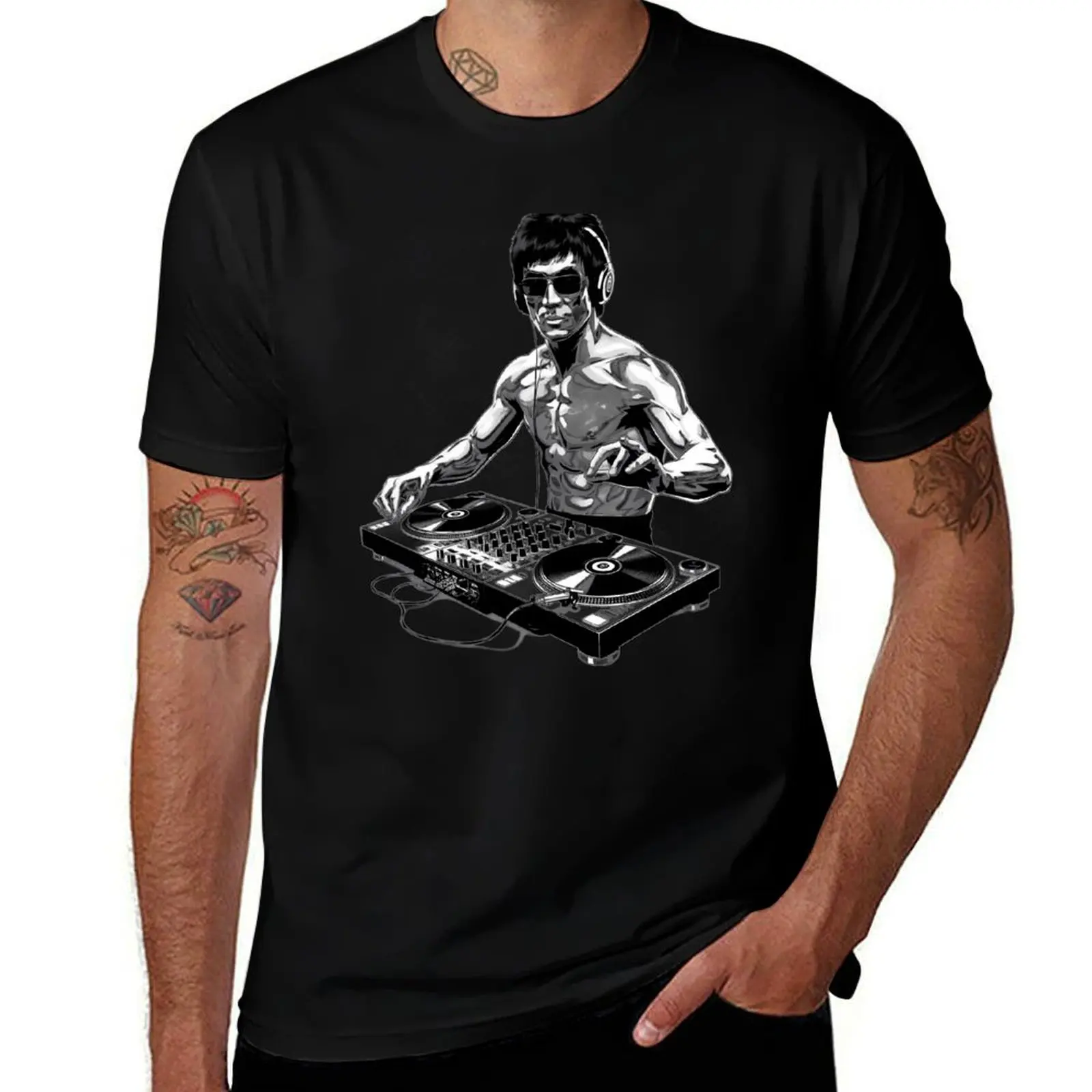 Be Water My Friend- Martial Arts Legend Cool DJ Graphic T-Shirt t shirt custom print t shirts for man