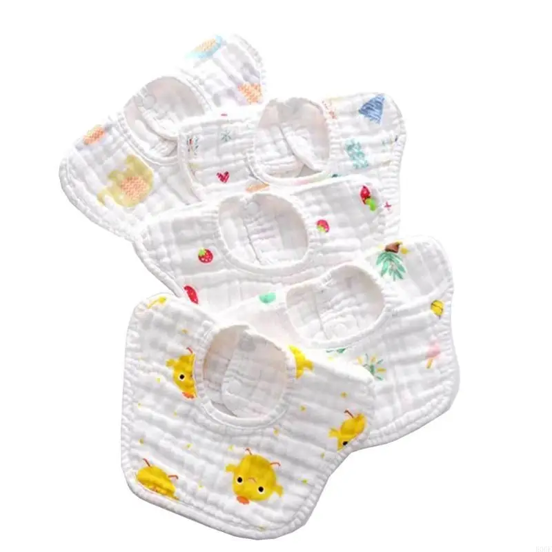 

E06F Toddlers Bibs Burp Cloths Water Uptake Bibs Burp Cloths Feeding Things for Baby Organic Cotton Teething Bib