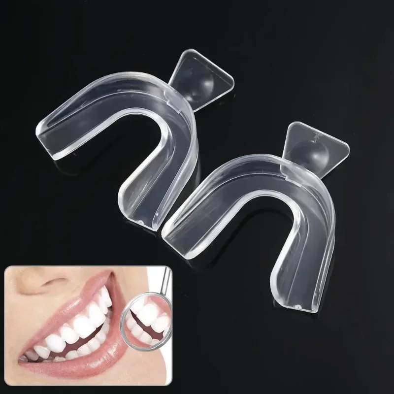 Silicone boca guarda para o bruxismo, protetor de dentes, guarda noturna, não-ronco, branqueamento, moagem, 2 PCs, 4PCs