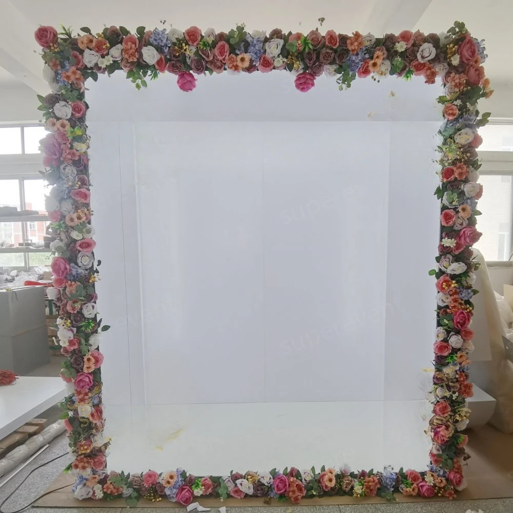 Weddings Party Photography Background PVC Magazine Advertising Trade Show vogue Photo Booth Box with Flowers