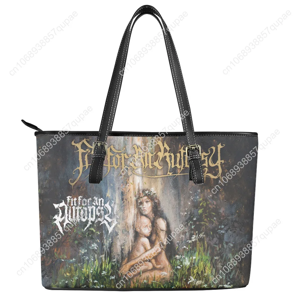

Fit for an Autopsy Band Custom Handbag Womens Mens Personalized Tote Bag Shoulder Bag Business Leather Purse Travel Bag Gift