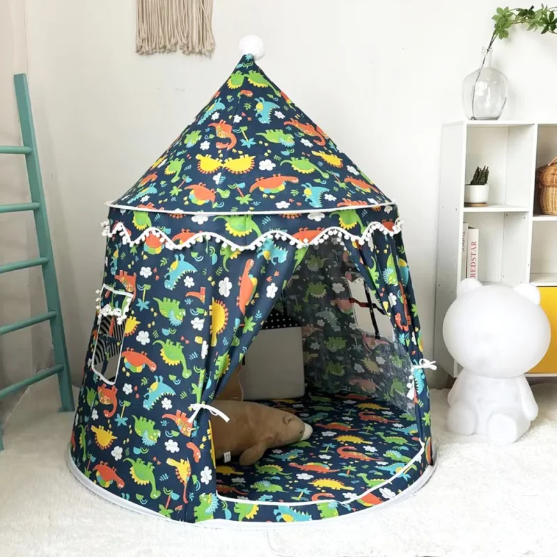 Grande tente tipi pour enfants, jouet pliant, château, maison de jeu, grande tente tipi, château de princesse, cadeaux d'extérieur pour enfants