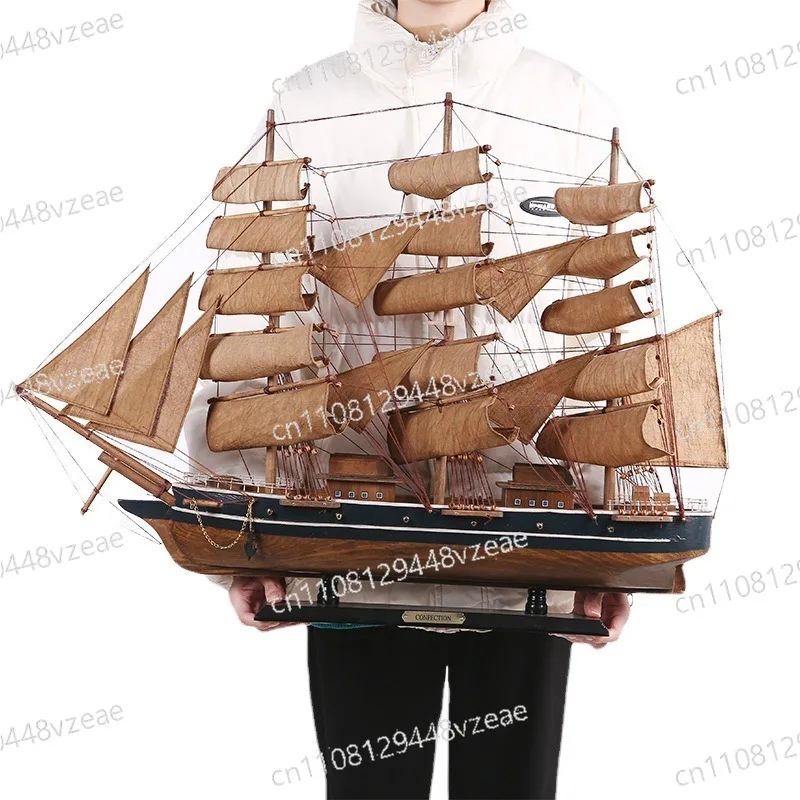 

Декоративный сувенир на удачу для дома и гостиной: Деревянная парусная лодка ручной работы – Скандинавская минималистичная модель корабля