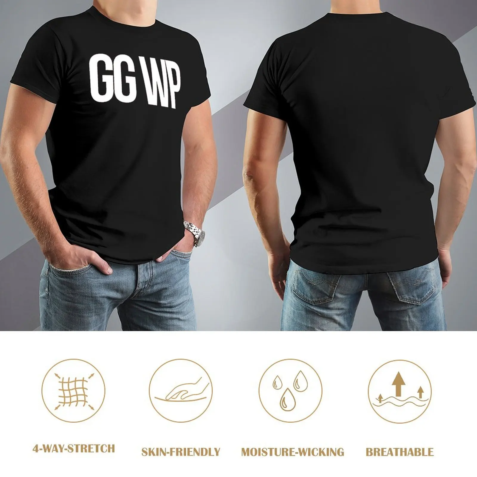 GG WP Gamers Satisfaction Classic for Y Top Tee Creative T-shirt Crewneck  Move  Funny Novelty Aactivity Competition USA Size image 5