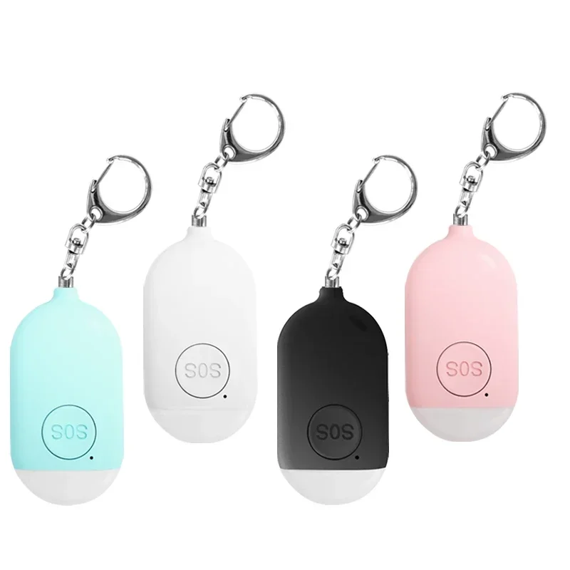 

130db Self Defense Alarm Keychain Girl Women Security Protection Alert Strong Emergency Alarm Personal Safety Supplies For Bag