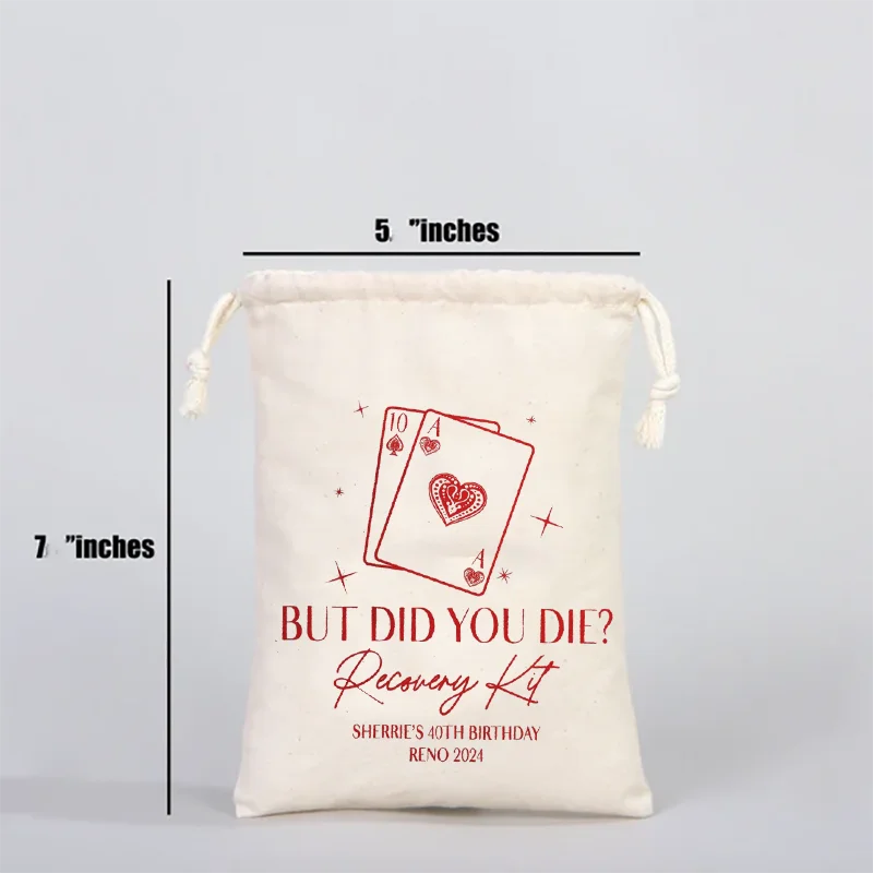 5 Stück 5x7 Zoll personalisierte „Aber bist du gestorben?“ Junggesellinnenabschied-Dekoration, Vegas-Kater-Kit, Geschenktüten, Hochzeit – Detail 2