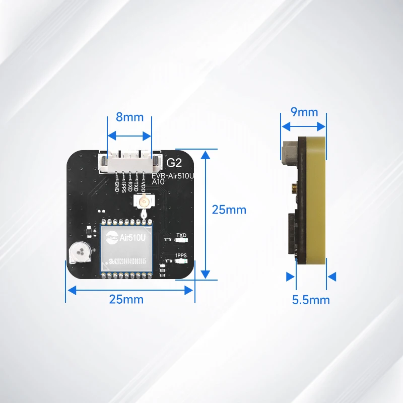 Air510U GPS BD Dual Mode Satellite Navigation Positioning Module Development Board For Vehicle Intelligent Wearable UAV