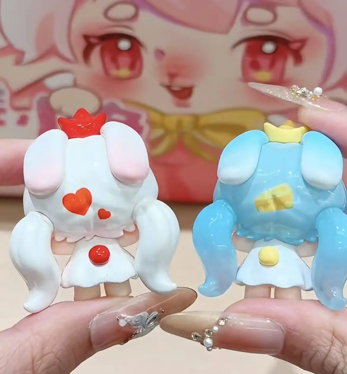 Genuine RUBY Hello Bunny Cute Mini Figure Doll PVC Cartoon Figurine Miniature Home Decoration Ornament Gift view 5