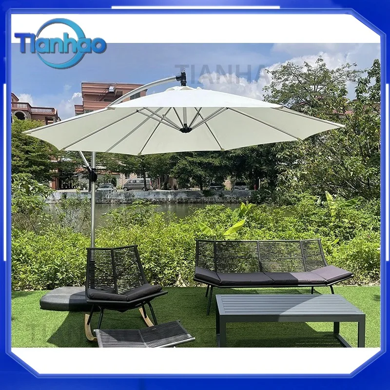 Nordic Courtyard Sofa for Balcony Living Room Outdoor Rocking Chair for Hotel B&B Resort Lazy Sofa Outdoor Furniture