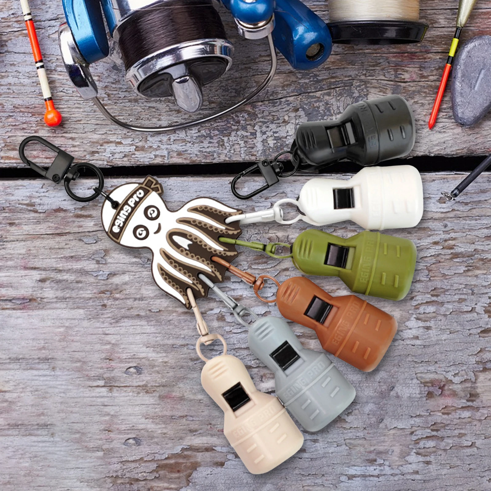 

Защитные колпачки для крючков Webfoot Octopus Egi, 6 шт., для приманок-зонтиков и кальмаров, рыболовные инструменты